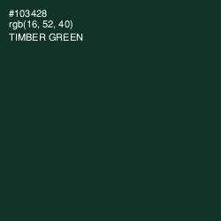 #103428 - Timber Green Color Image