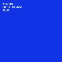 #1034E5 - Blue Color Image