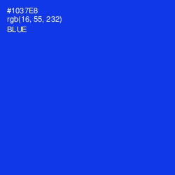 #1037E8 - Blue Color Image