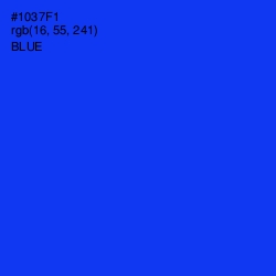 #1037F1 - Blue Color Image