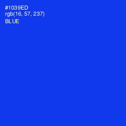 #1039ED - Blue Color Image