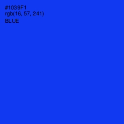 #1039F1 - Blue Color Image