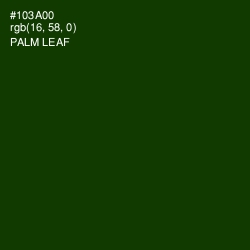 #103A00 - Palm Leaf Color Image