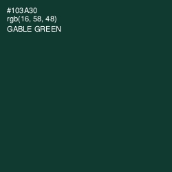 #103A30 - Gable Green Color Image