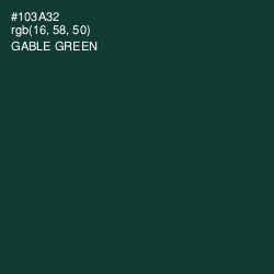 #103A32 - Gable Green Color Image