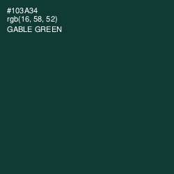 #103A34 - Gable Green Color Image