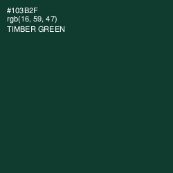 #103B2F - Timber Green Color Image