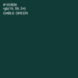 #103B36 - Gable Green Color Image