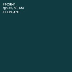 #103B41 - Elephant Color Image