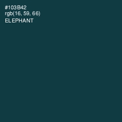 #103B42 - Elephant Color Image