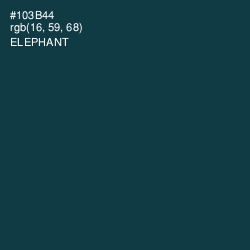 #103B44 - Elephant Color Image
