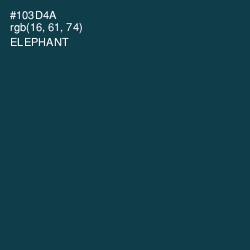 #103D4A - Elephant Color Image
