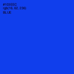 #103EEC - Blue Color Image