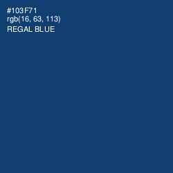 #103F71 - Regal Blue Color Image