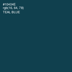 #10404E - Teal Blue Color Image