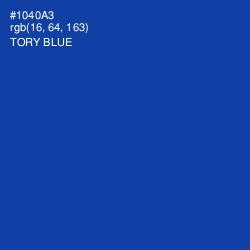 #1040A3 - Tory Blue Color Image