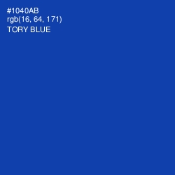 #1040AB - Tory Blue Color Image