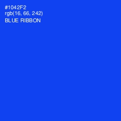 #1042F2 - Blue Ribbon Color Image