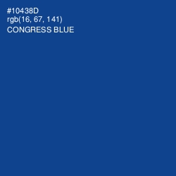 #10438D - Congress Blue Color Image
