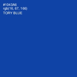 #1043A6 - Tory Blue Color Image