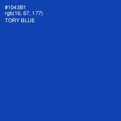 #1043B1 - Tory Blue Color Image