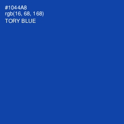 #1044A8 - Tory Blue Color Image