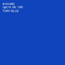 #1044BD - Tory Blue Color Image
