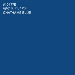 #10477E - Chathams Blue Color Image