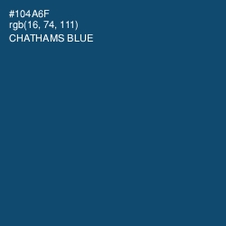 #104A6F - Chathams Blue Color Image
