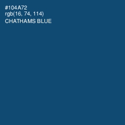 #104A72 - Chathams Blue Color Image