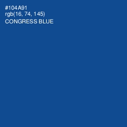 #104A91 - Congress Blue Color Image
