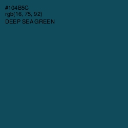 #104B5C - Deep Sea Green Color Image