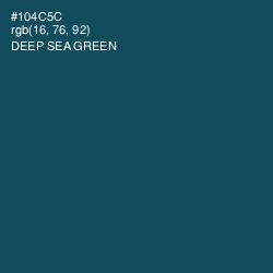 #104C5C - Deep Sea Green Color Image