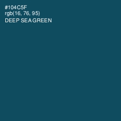 #104C5F - Deep Sea Green Color Image