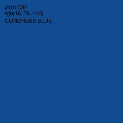 #104C8F - Congress Blue Color Image