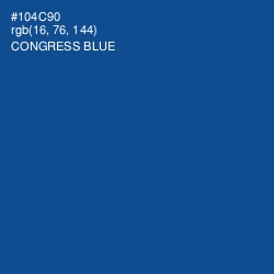 #104C90 - Congress Blue Color Image