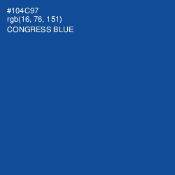 #104C97 - Congress Blue Color Image