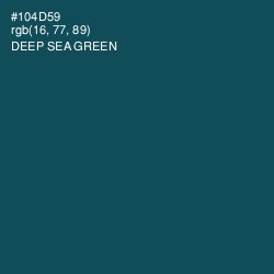 #104D59 - Deep Sea Green Color Image