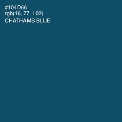 #104D66 - Chathams Blue Color Image