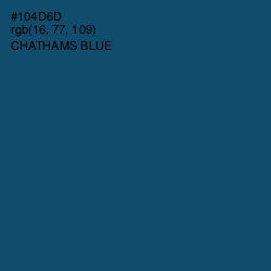 #104D6D - Chathams Blue Color Image