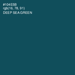 #104E5B - Deep Sea Green Color Image