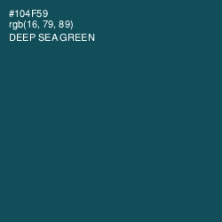 #104F59 - Deep Sea Green Color Image