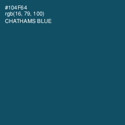 #104F64 - Chathams Blue Color Image