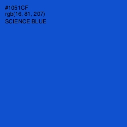 #1051CF - Science Blue Color Image