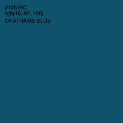 #10526C - Chathams Blue Color Image