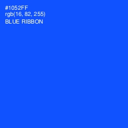 #1052FF - Blue Ribbon Color Image