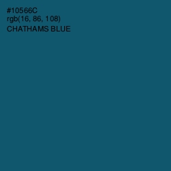 #10566C - Chathams Blue Color Image