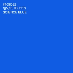#105DE3 - Science Blue Color Image