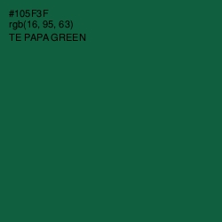 #105F3F - Te Papa Green Color Image