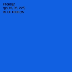 #1060E1 - Blue Ribbon Color Image